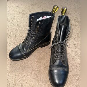 Black Leather Men's Boots